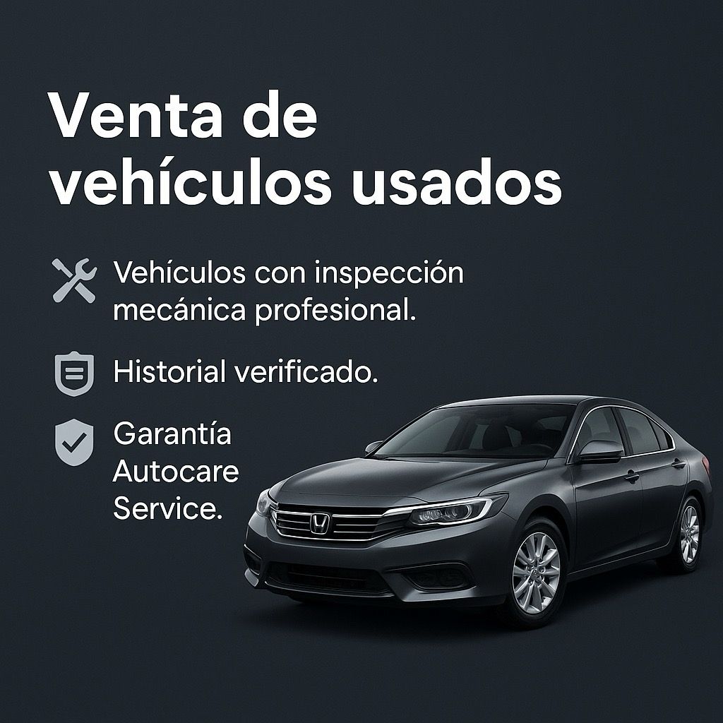 Venta de vehículos usados con inspección mecánica profesional en Autocare Service Barranquilla