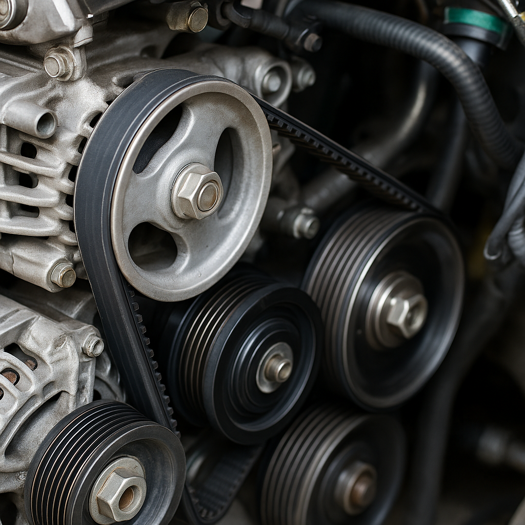 Cambio de correa de accesorios y tensores — Autocare Service Barranquilla