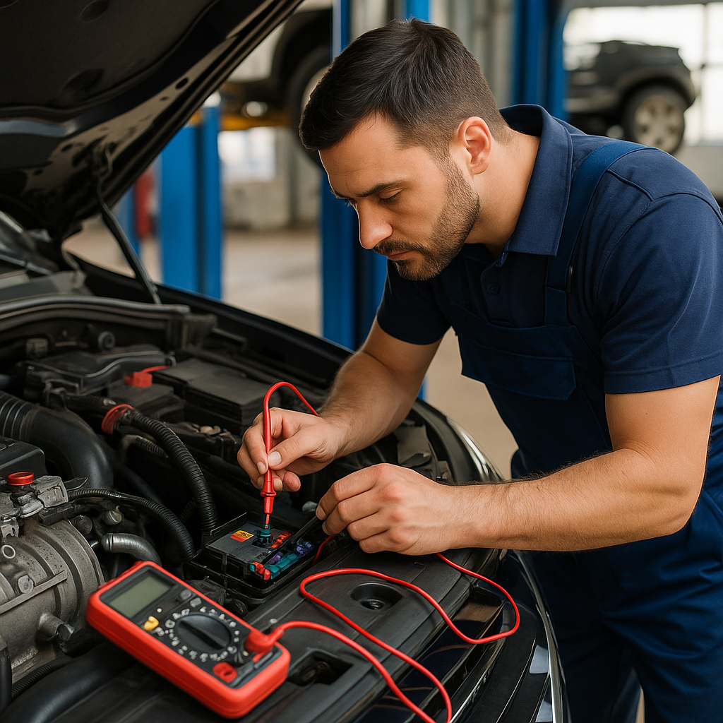 Electricidad automotriz — alternador, arranque, batería y sensores