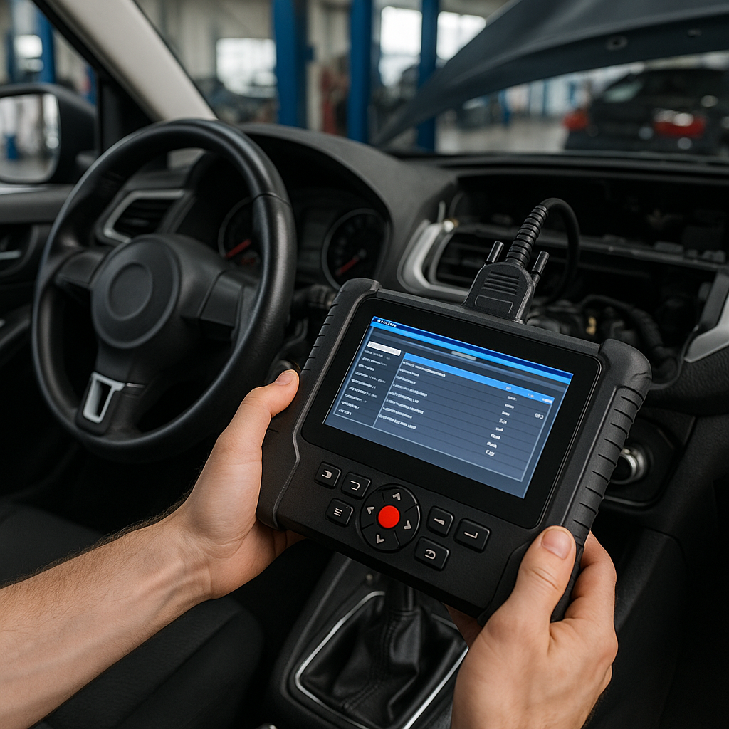 Diagnóstico con escáner OBDII y datos en vivo — Autocare Service Barranquilla