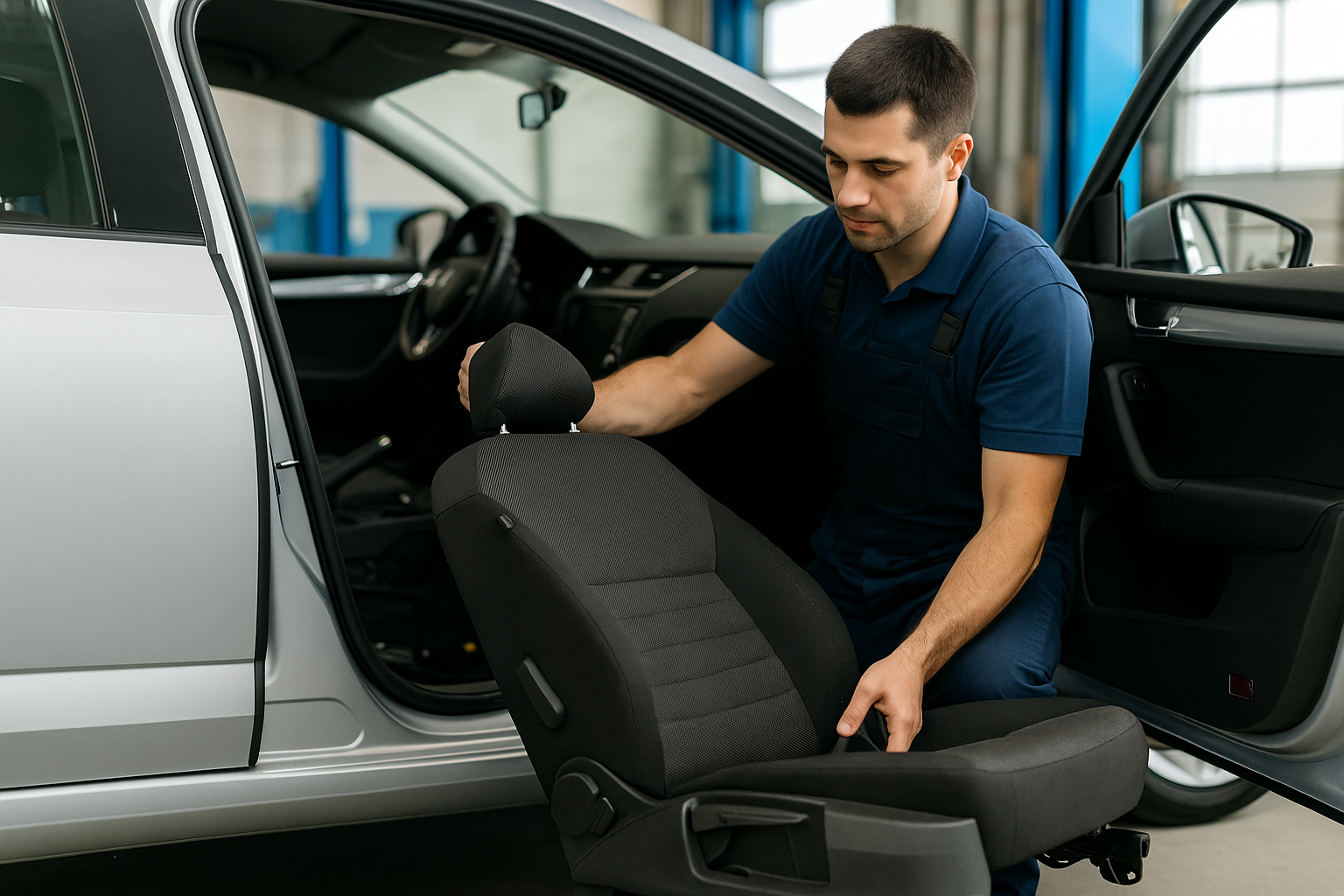 Overhaul interior: limpieza profunda de tapicería y alfombra — Autocare Service Barranquilla