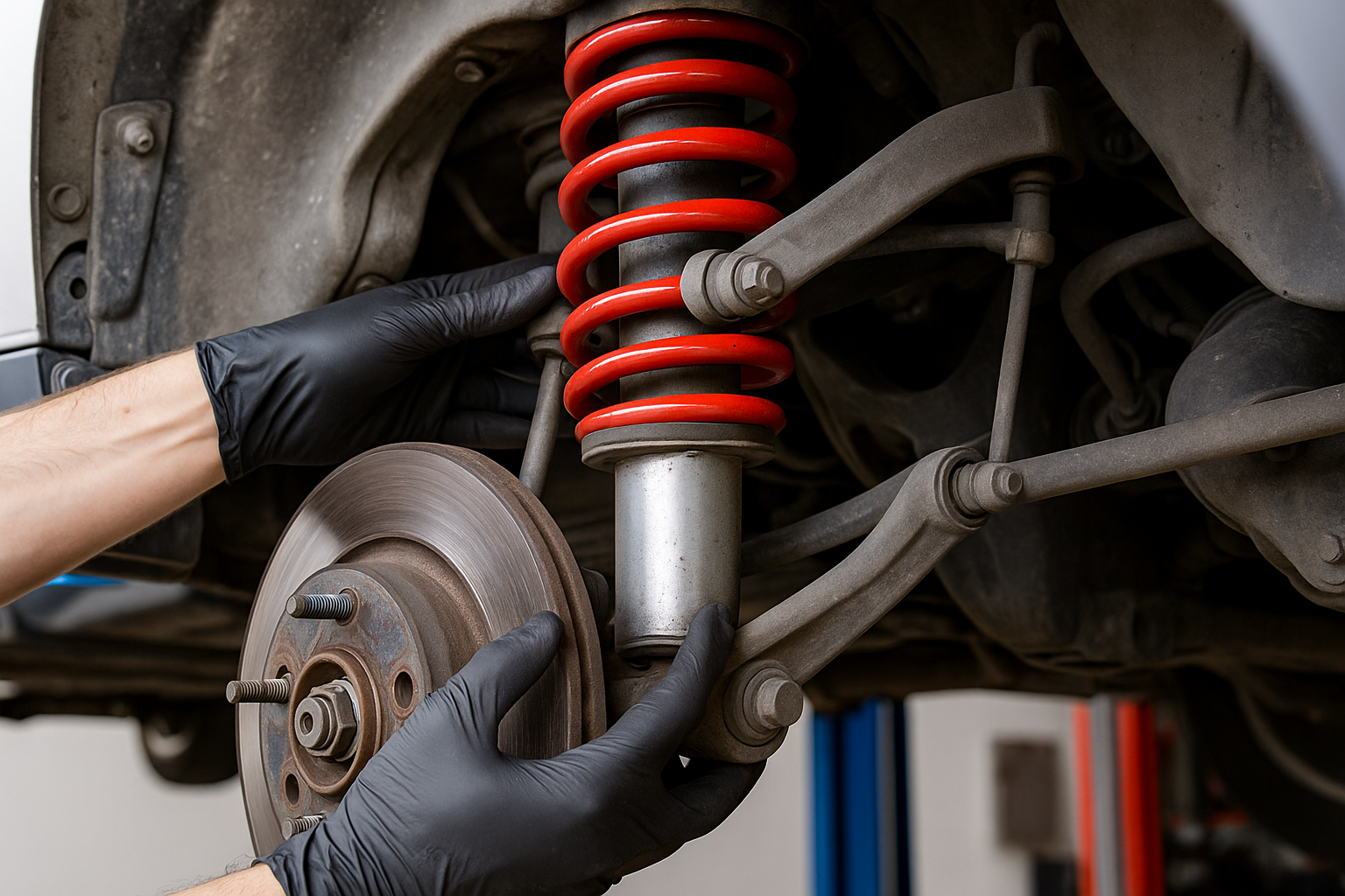 Reparación de suspensión: amortiguadores, tijeras, axiales y terminales — Autocare Service Barranquilla